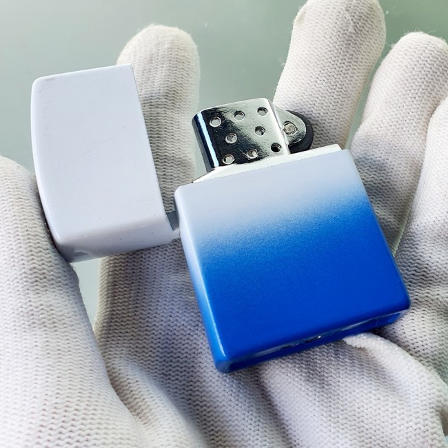Bật Lửa Zippo Gas Đá Phối Màu Sơn Tĩnh Điện Độc Lạ Sáng Tạo ( Lửa Thường )