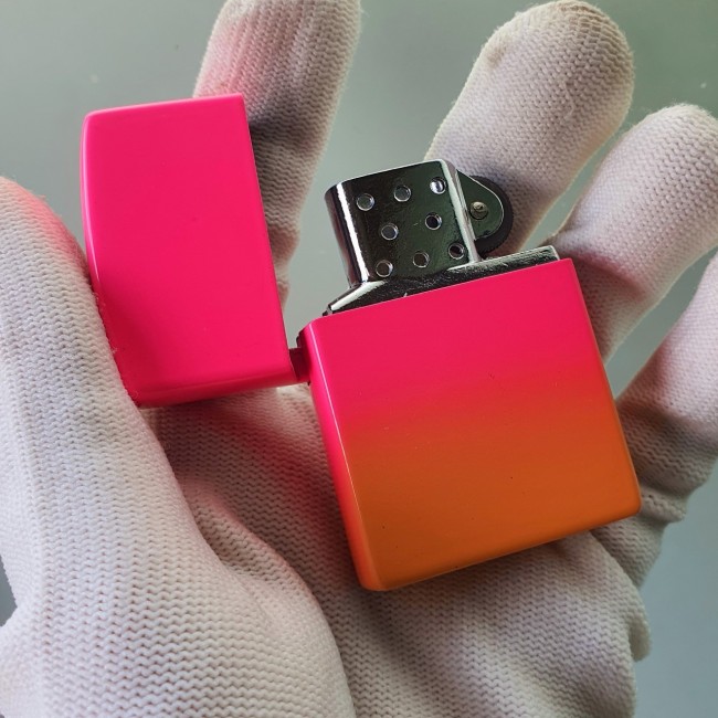 Bật Lửa Zippo Gas Đá Phối Màu Sơn Tĩnh Điện Độc Lạ Sáng Tạo ( Lửa Thường )