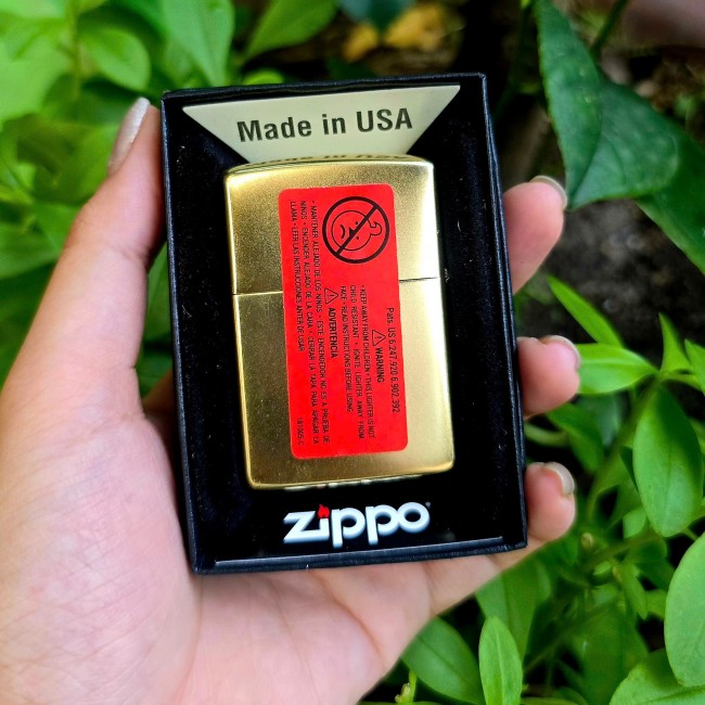 Bật Lửa Zippo Vàng Đồng Thuyền Chiến AGF-11 Ruột Vàng Đời A-24