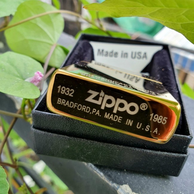 Bật Lửa Zippo Mỹ Đồng Nữ Thần Tự Do Chu Niên 1932 - 1985 ( Ruột Vàng , Có Tem Đỏ , Fullbox)