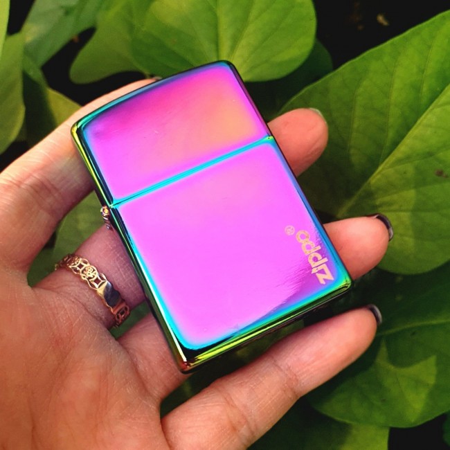 Bật Lửa Zippo Mạ Chrome Đời La Mã Màu Đen ( Có Tem Đỏ )