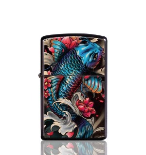 Bật Lửa Zippo Cá Koi Nhật Bản Sơn Tĩnh Điện