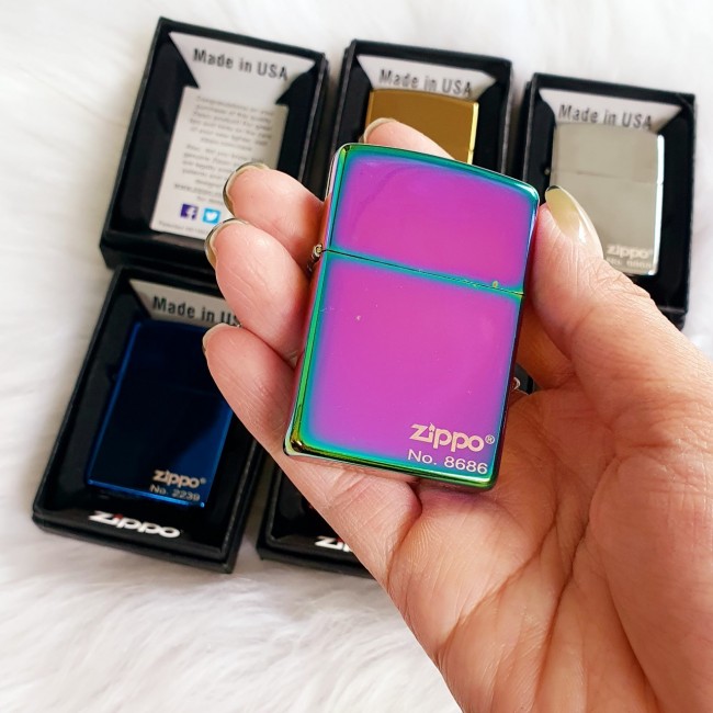 Bật Lửa Zippo Mạ Chrome Mã Số Phát Tài Phát Lộc Đời La Mã E2000-XVI ( Kèm Hộp) Khách Được Chọn Màu C