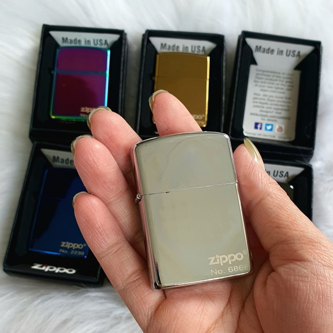 Bật Lửa Zippo Mạ Chrome Mã Số Phát Tài Phát Lộc Đời La Mã E2000-XVI ( Kèm Hộp) Khách Được Chọn Màu C