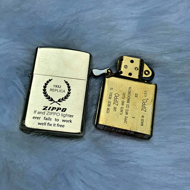 Bật Lửa Zippo REPLICA 1932 Mộc Đáy Ngược Đời La Mã XIII Phiên Bản Giới Hạn 868/1000 - Có Hộp - Tem Đ