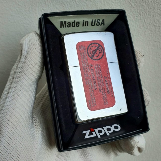 Bật Lửa Zippo Bạc Hoa Văn Đáy Dập Đời La Mã E2000-XVI ( Có Tem Đỏ - Fullbox)