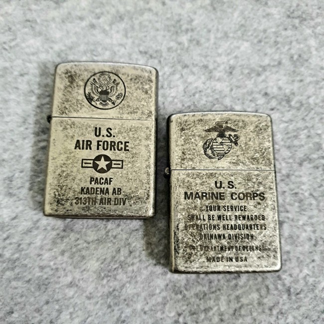 Bật Lửa Zippo Bạc Giả Cổ U.S AIRFORCE Đời La Mã H-IV ( Có Tem Đỏ ) KÈM HỘP Tặng Kèm Xăng Mini + Đá L