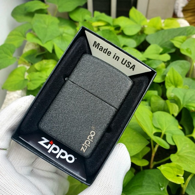 Bật Lửa Zippo Đen Nhám Đời La Mã E2000-XVI ( Có Tem Đỏ ) KÈM HỘP ZIPPO