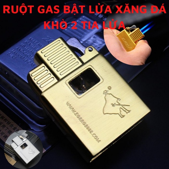 Ruột Gas Khò 2 Tia Bật Lửa Zorro ( Có Thể Thay Vào Zippo Hoặc Bật Lửa Xăng Đá )